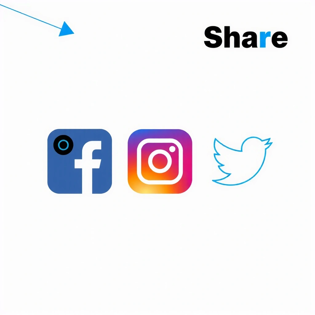 Social Media icons for sharing
